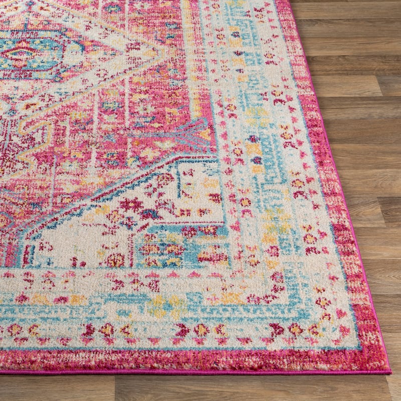 The Curated Nomad Shratton Distressed Persian Medallion Area Rug