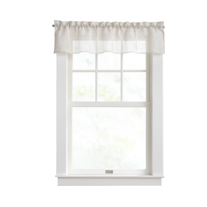 DKNY Classic Linen Valance, Swag, and Tier Pair Curtain Collection