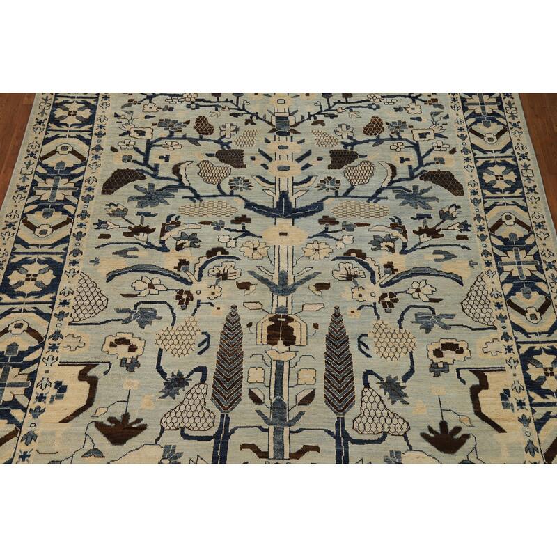 Oushak Turkish Area Rug Hand-Knotted Vegetable Dye Wool Carpet - 8'2"x 10'3"