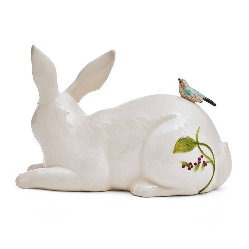 Fitz and Floyd Meadow Rabbit Figurine Resting