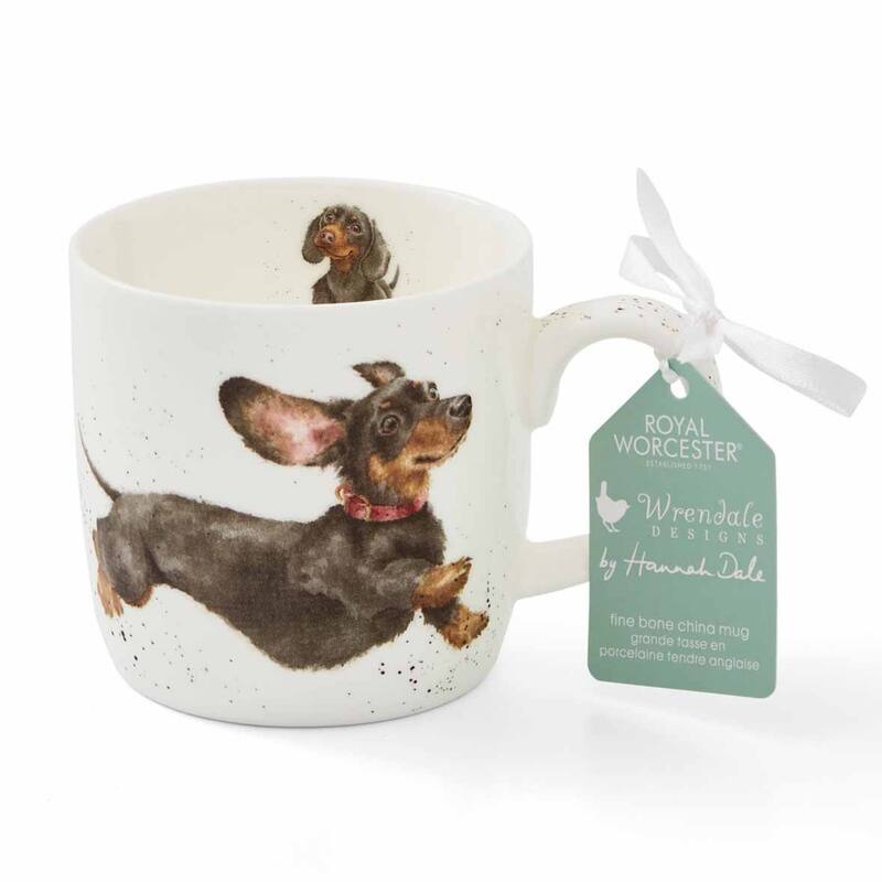Royal Worcester Wrendale Designs 11 oz Mug - That Friday Feeling Dachshund