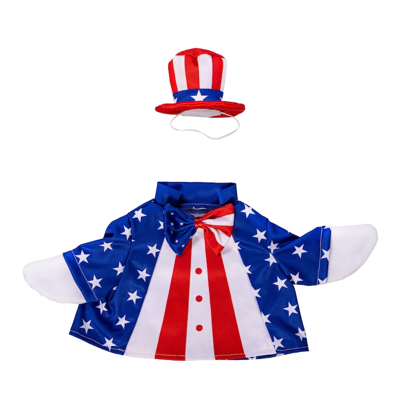 Porch Goose Outfit for Garden Statue - Patriotic Suit