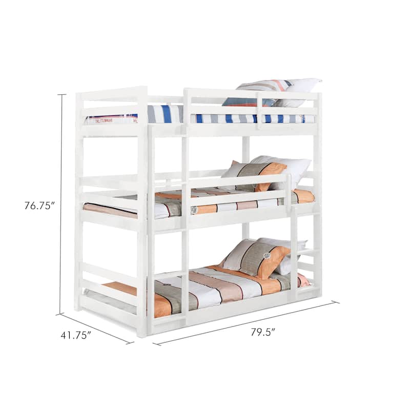 Joseph Twin Size Wooden Triple Bunk Bed