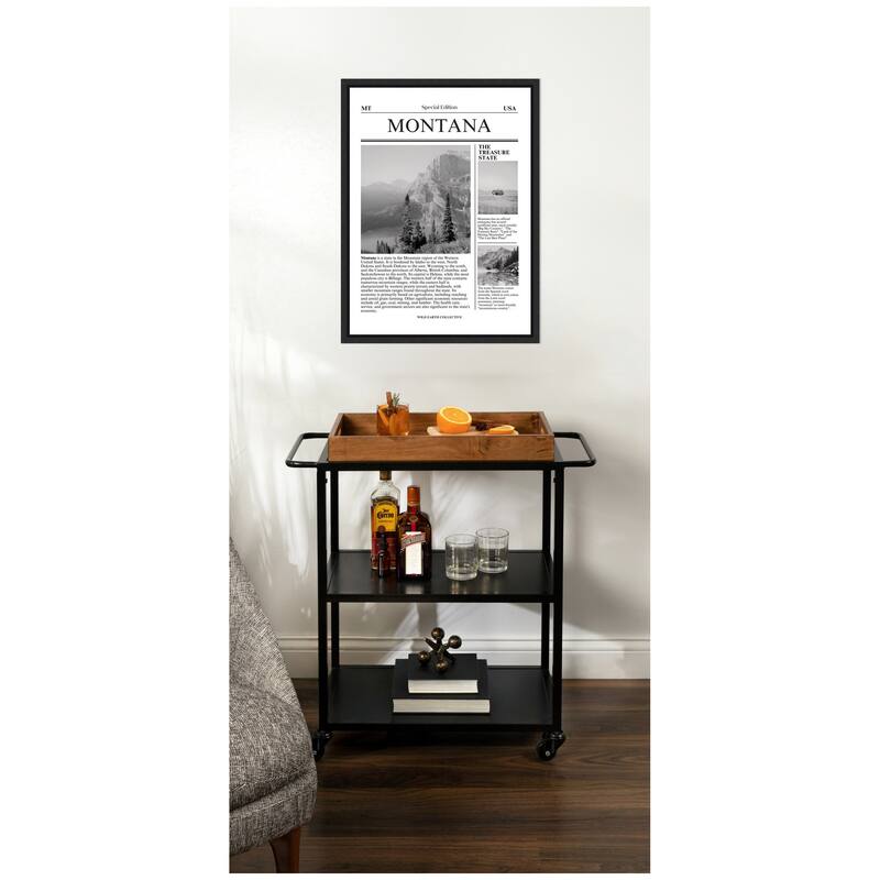Kate and Laurel Montana Article by Megan Ryan Framed Canvas Wall Art Print