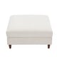 preview thumbnail 3 of 51, Modern Square Corduroy Upholstered Ottoman With Wood Leg