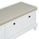 preview thumbnail 23 of 70, Storage Bench with Cushioned Seat and 3 Drawers