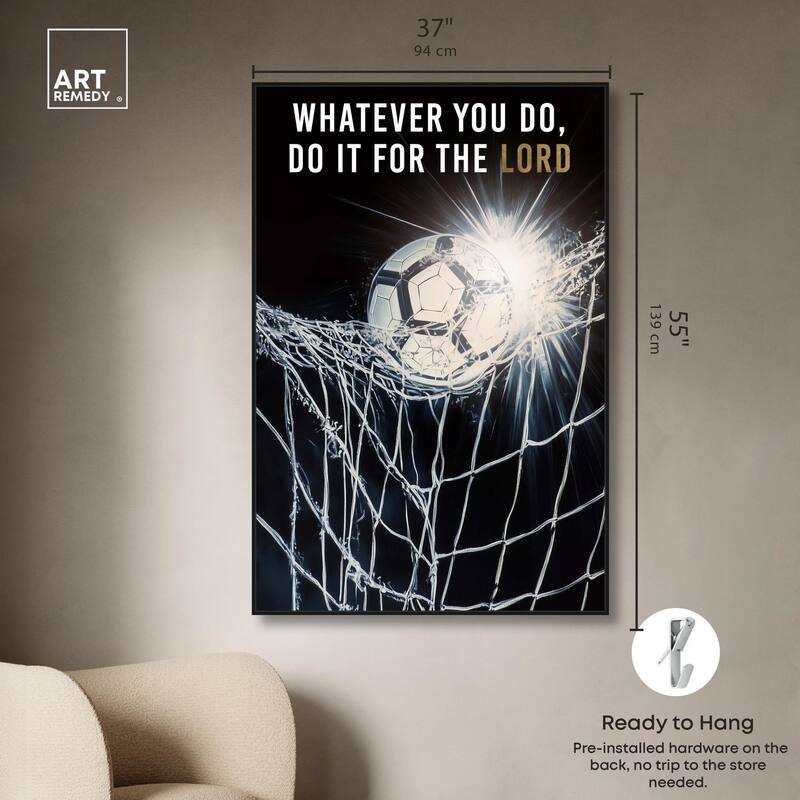Do it for the Lord Soccer Canvas by Art Remedy