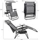 preview thumbnail 16 of 15, Homall Zero Gravity Chair Patio Lawn Chair Lounge Chair Folding Recliner Adjustable Outdoor with Canopy Shade and Cup Holder