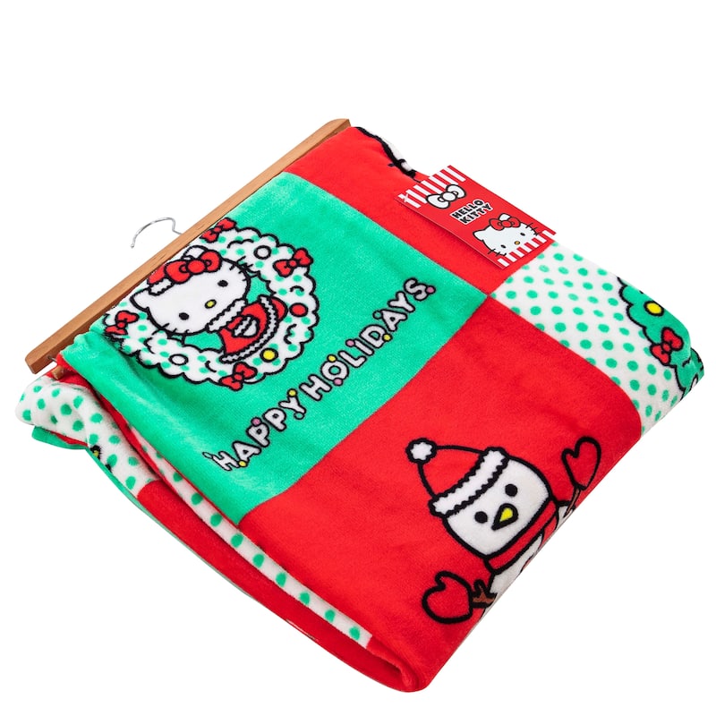 Sanrio Hello Kitty Holiday Hugs Silk Touch Throw Blanket