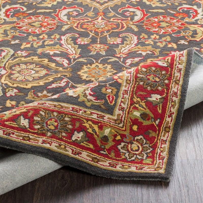 Livabliss Traditional Middleton Border Area Rug