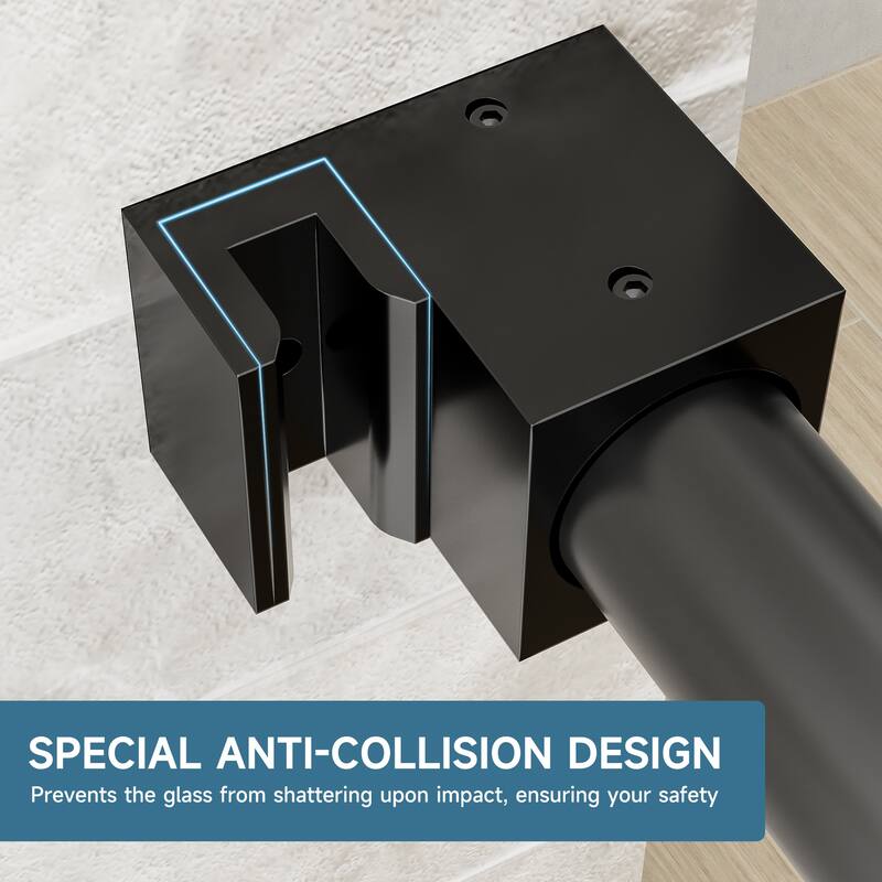 Frameless Single Sliding Soft-Close Shower Door