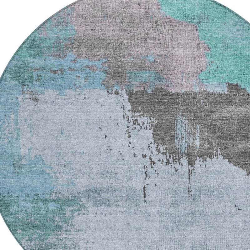 HomeRoots Abstract Transitional Rectangle Outdoor Rug
