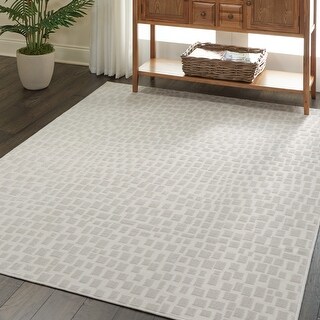 Nourison Urban Chic Modern Geometric Cobblestone Area Rug - Bed Bath ...