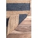 preview thumbnail 19 of 25, nuLOOM Handmade Flatweave Jute Striped Area Rug