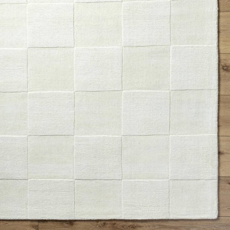 Nathan Casual Solid Color Wool Area Rug