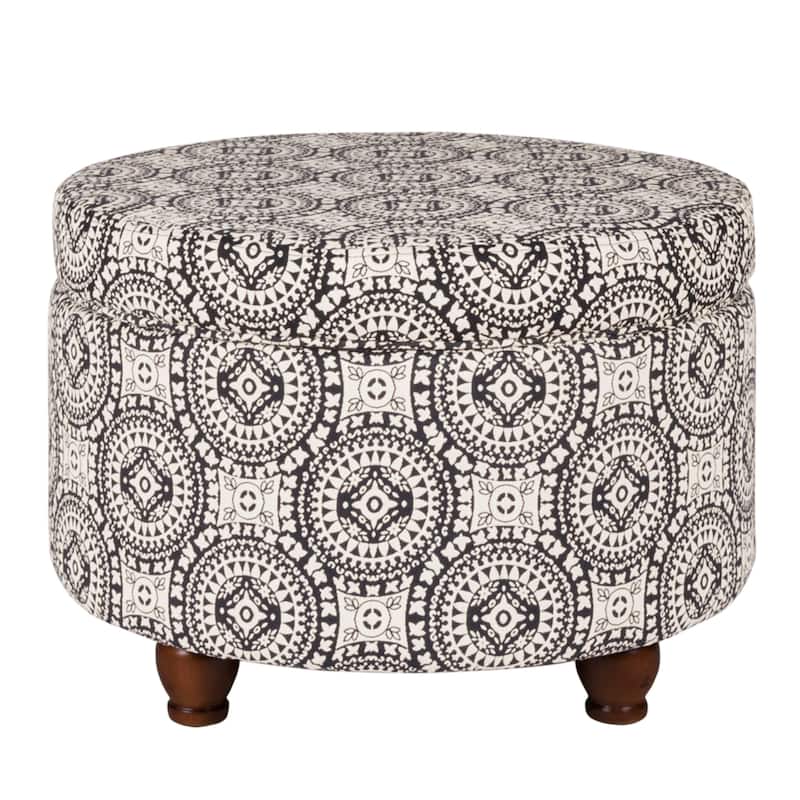 HomePop Round Storage Ottoman