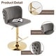 preview thumbnail 53 of 76, Upholstered Adjusatble Swivel Bar Stools Set of 2