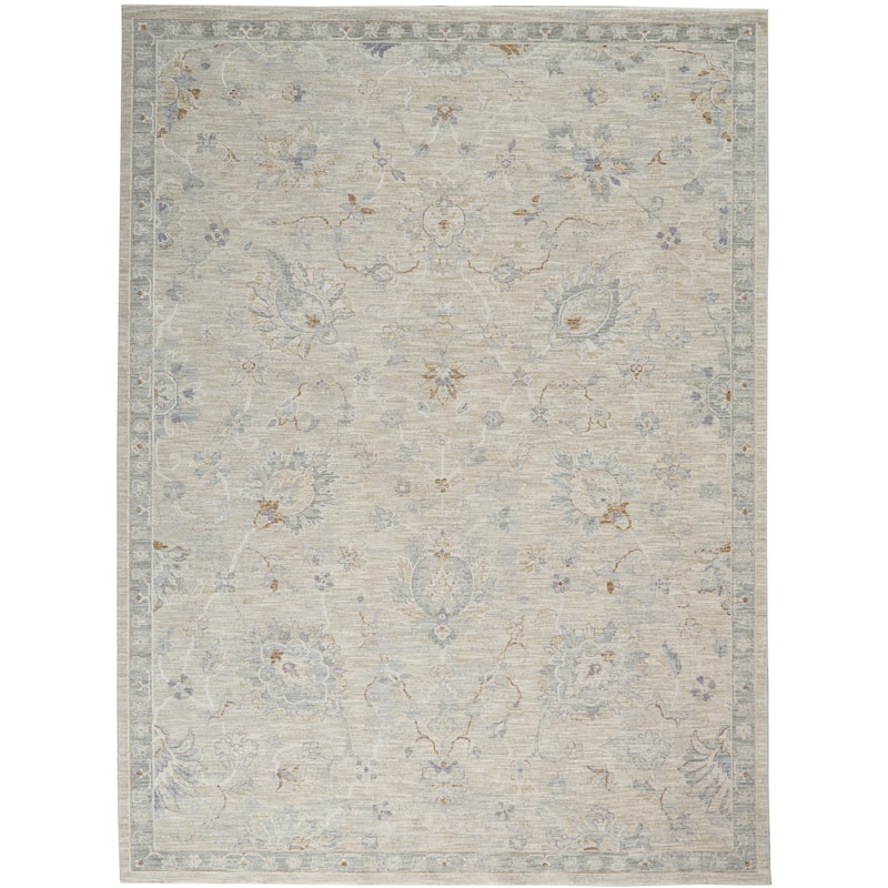 Nourison Asher Bordered Area Rug - 7' 10" x 10' 4" - Light/Grey