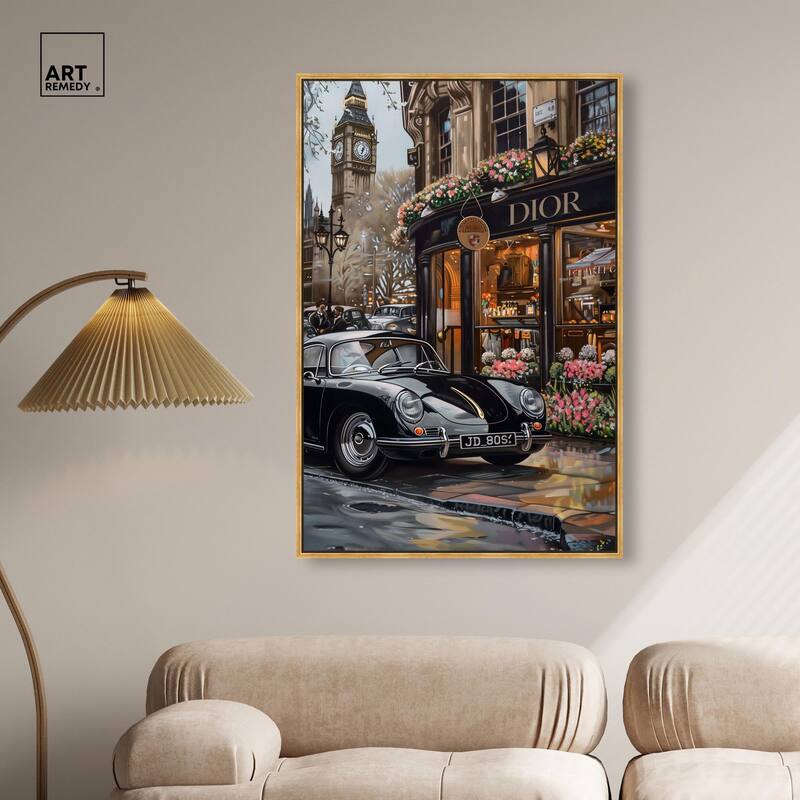 A View of London from the Car Canvas by Art Remedy