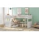 preview thumbnail 16 of 20, Twin Size Bunk Bed with a Loft Bed attached, with Two Drawers, Gray