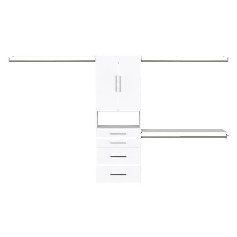 ClosetMaid SuiteSymphony Modern 4-Drawer 2-Door Hanging Closet System