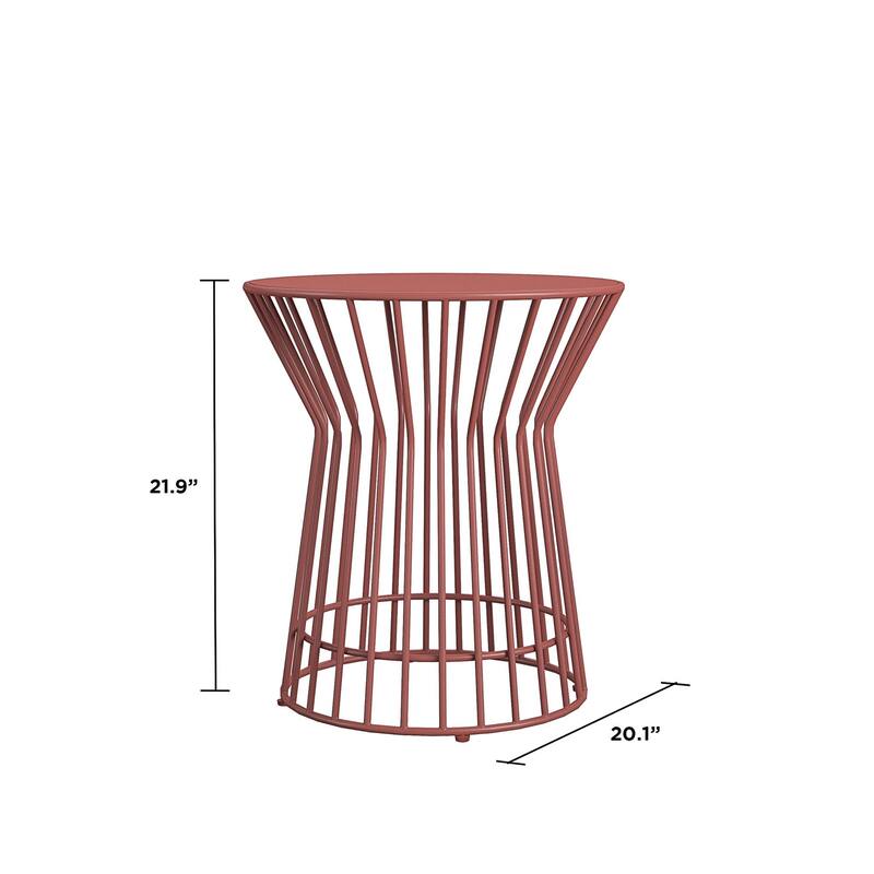 The Novogratz Poolside Gossip Collection Roberta Outdoor/Indoor Side Table