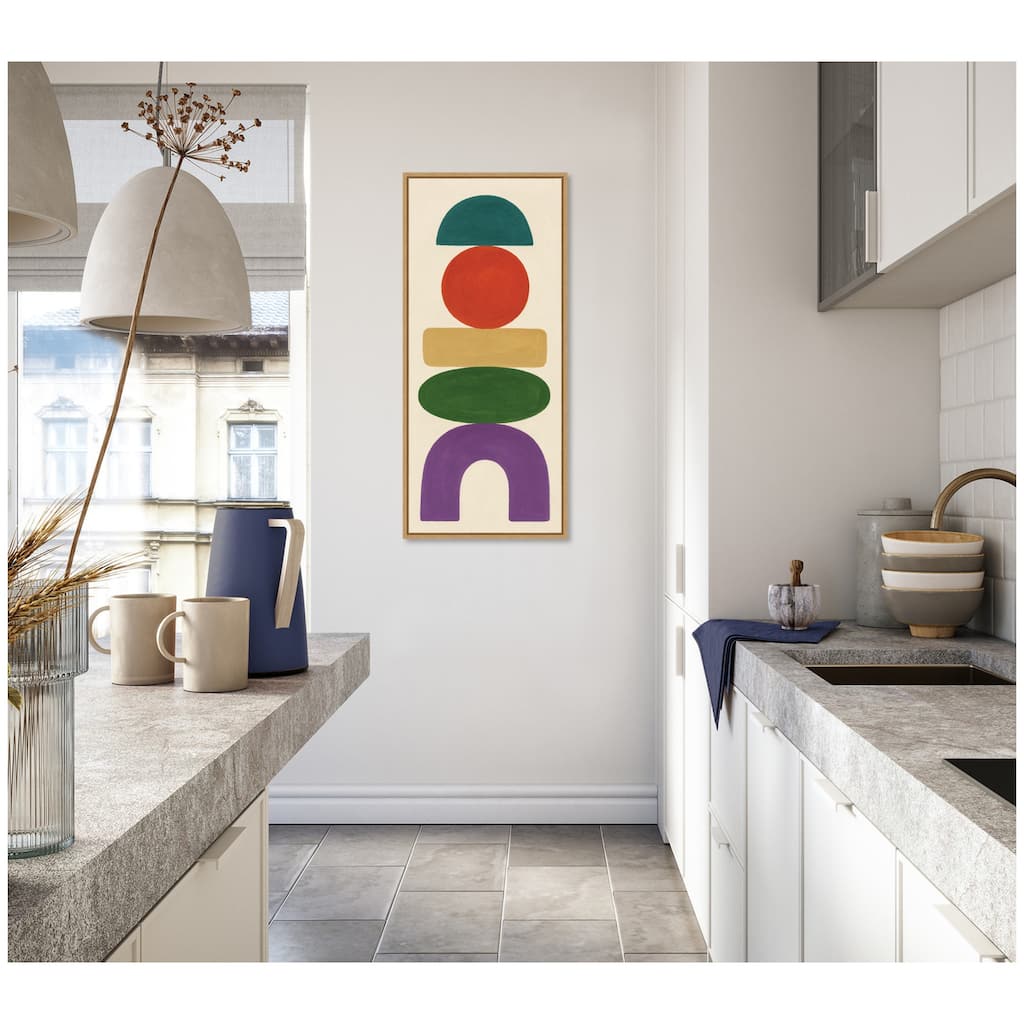 Kate and Laurel Toys Panel by Laura Moss Framed Canvas Wall Art Print