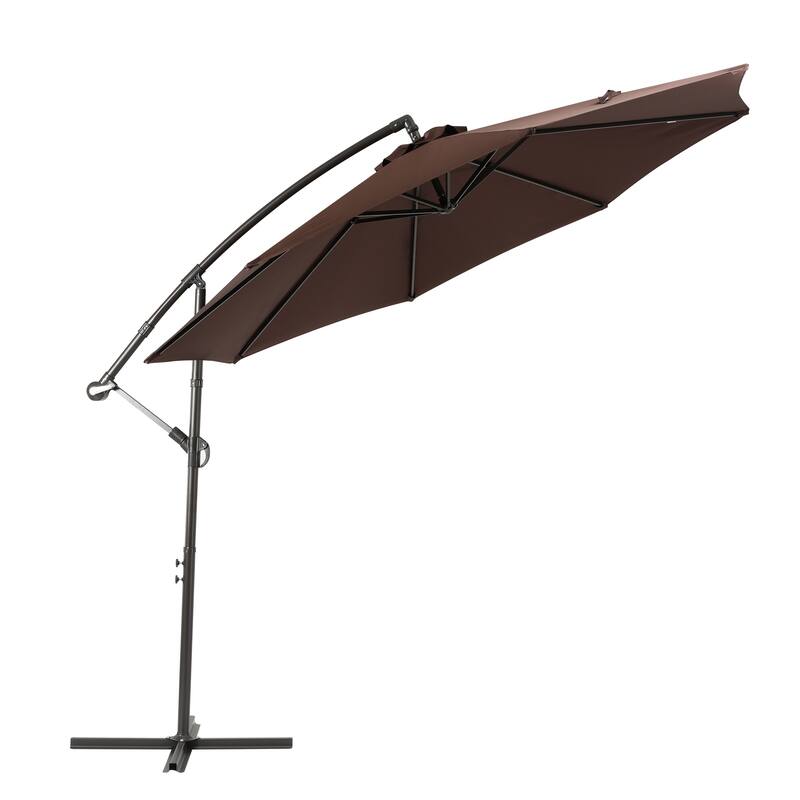 Weller 10-foot Offset Cantilever Hanging Patio Umbrella