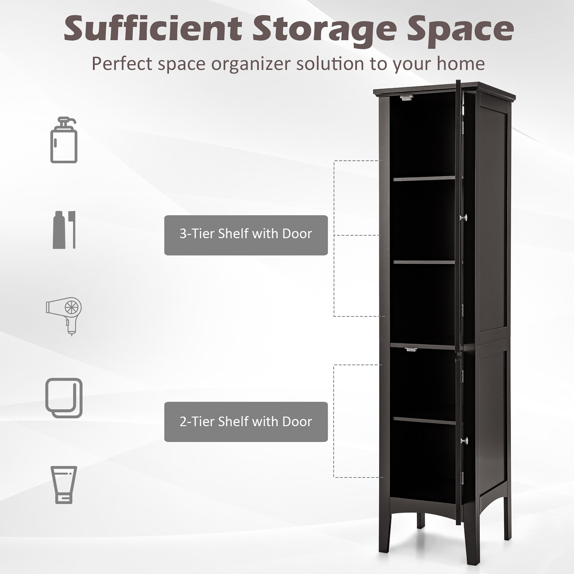 5 foot online tall cabinet