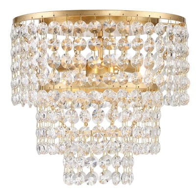 Gabrielle 3 Light Antique Gold Ceiling Mount - 14'' W x 13'' H