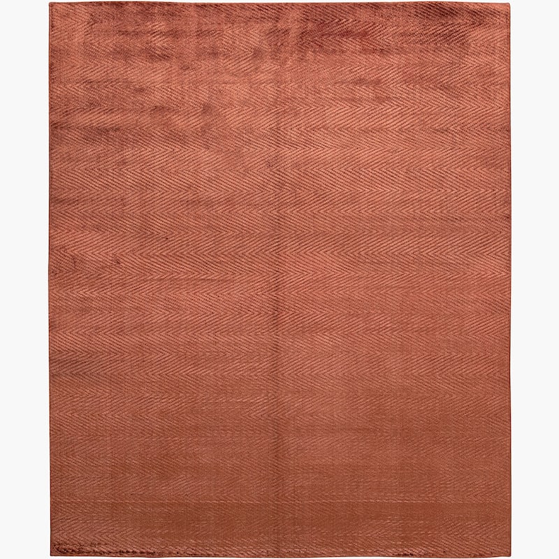 Ben Soleimani Shevra Viscose Hand Woven Rug - 6' x 9' - Amber