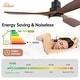 preview thumbnail 19 of 67, 52"/66" Inch Ceiling Fan with Light,APP and Remote Control, Low Profile,Smart Optional