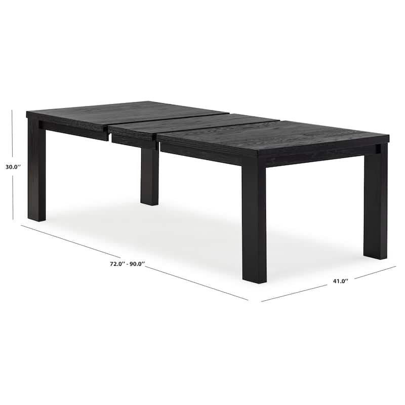SAFAVIEH Couture Desmond Extendable Wood Dining Table - 90"W x 41"D x 30"H