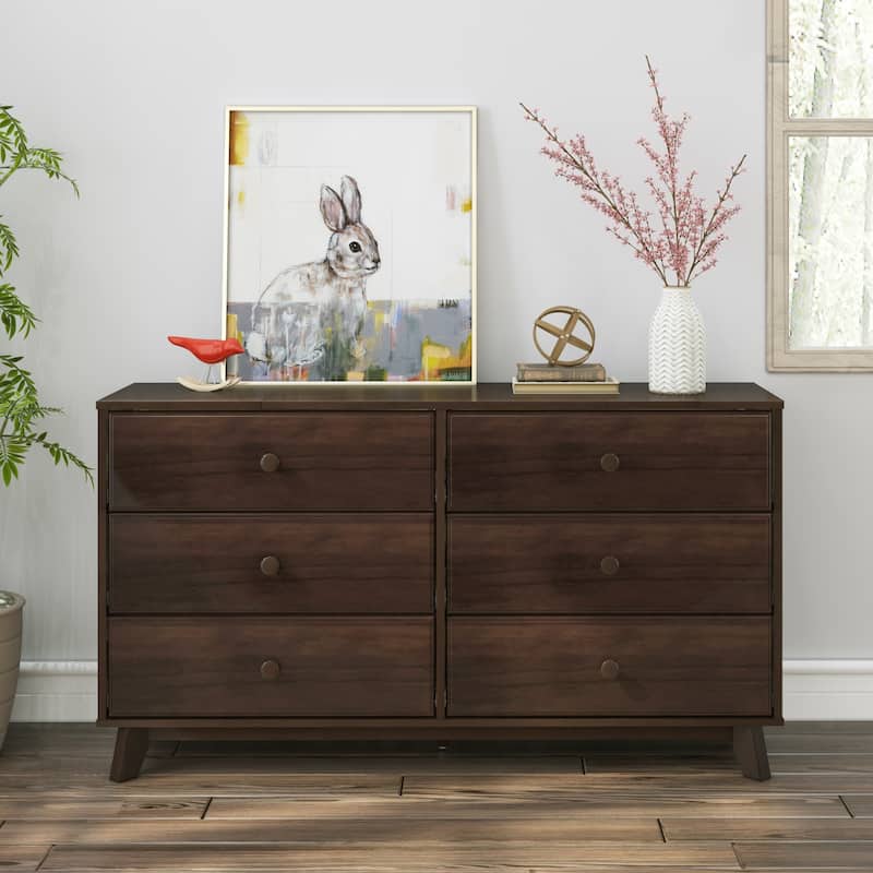 Max and Lily Solid Wood 6-Drawer Dresser