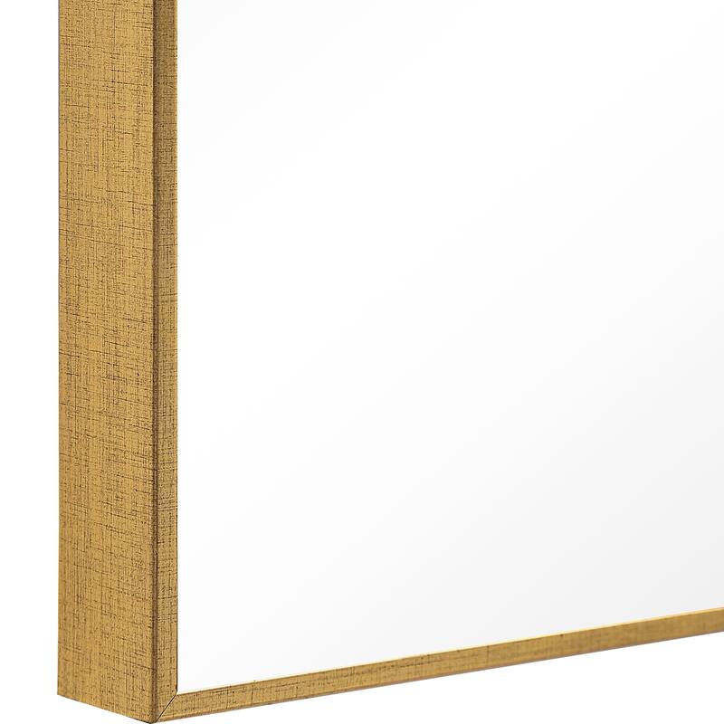 Copper Grove Long Rectangle Thin-framed Wall Mirror