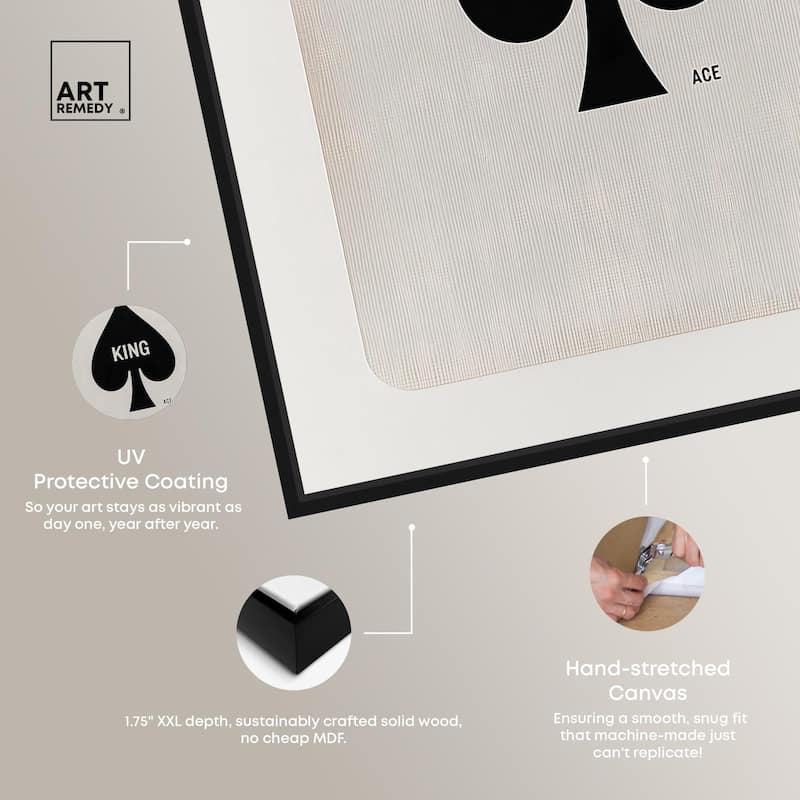 King of Spades Canvas by Art Remedy