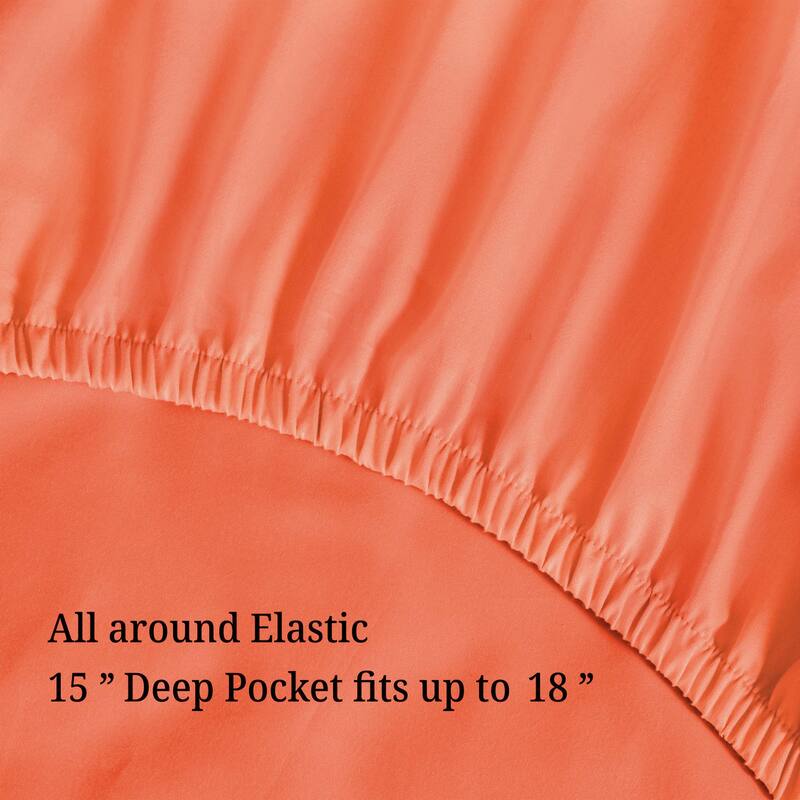 Superior Wrinkle Resistant Embroidered Microfiber Bed Sheet Set