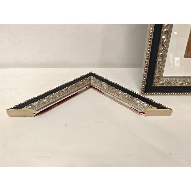 Solid Wood Picture Frame - Replaceable Canvas Art Frame with Organic Glass, Elegant Framed Wall Decor for Living Room