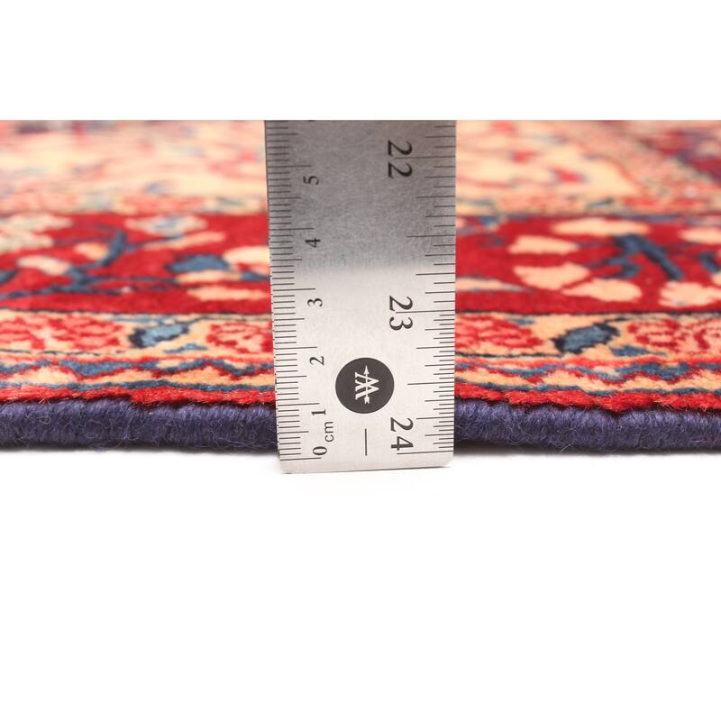 ECARPETGALLERY Hand-knotted Kayseri Navy Wool Rug - 4'5 x 7'7