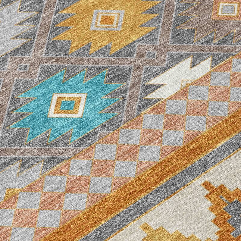 Machine Washable Indoor/ Outdoor Global Clemente Chantille Rug