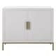 preview thumbnail 1 of 9, Uttermost Front Range White 2 Door Cabinet - 40.25"W x 34"H x 13"D