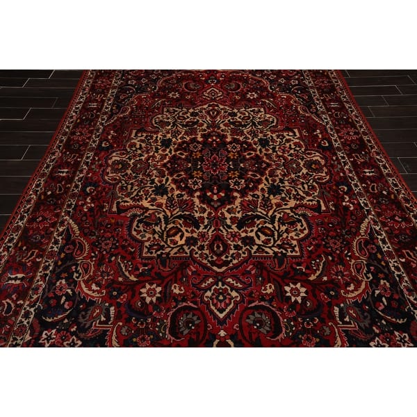Bhakhtiari Hand Knotted Red Beige Wool Persian Oriental Area Rug 8x10 07 00 X 10 06 Overstock 31030265