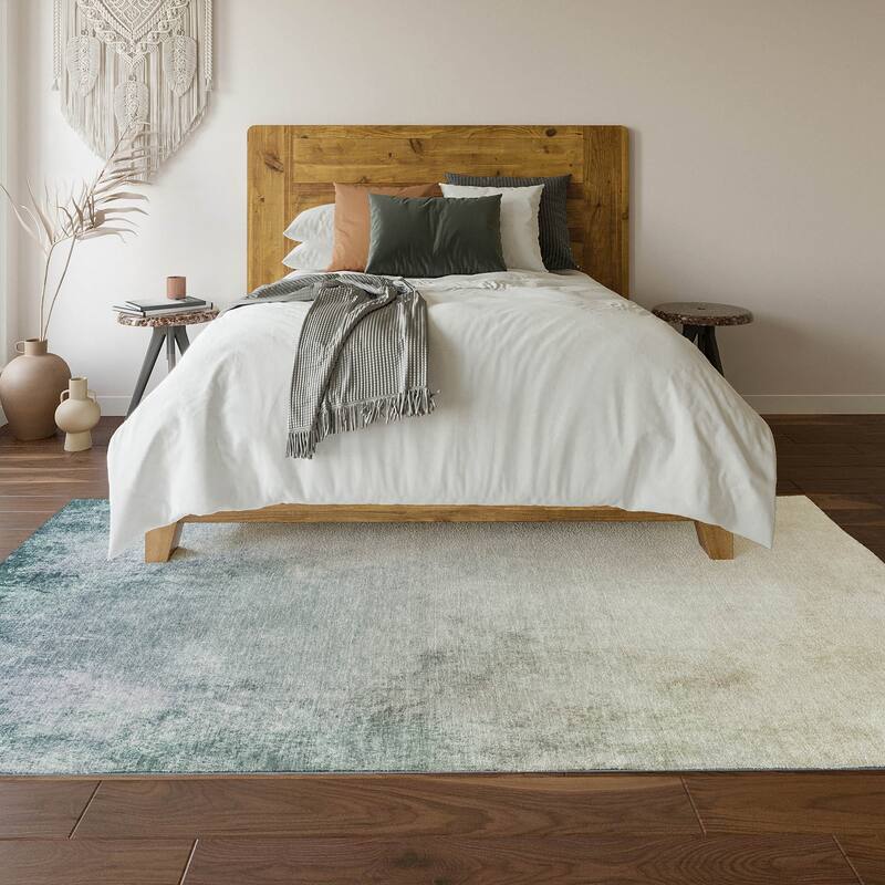 Premium Washable Super Soft Solid Ombre Mayfield Rug