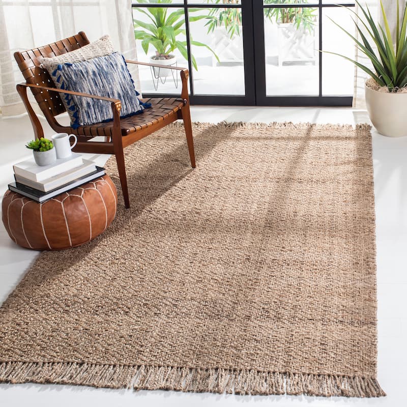 SAFAVIEH Handmade Natural Fiber Heidy Farmhouse Rug - 8' x 10' - Grey/Natural