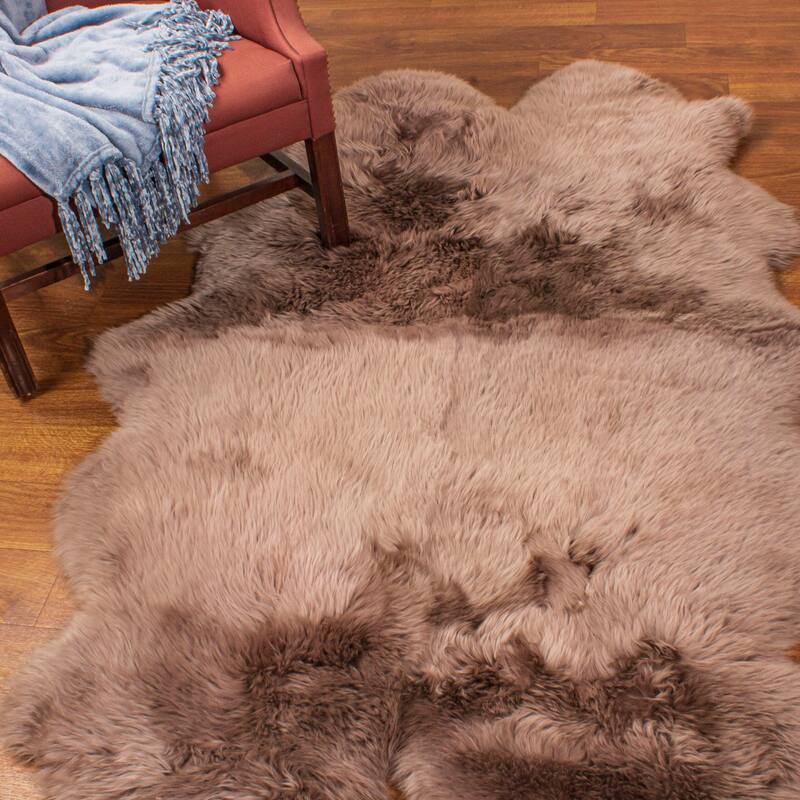 Silver Orchid Nansen Genuine Soft Australian Sheepskin Rug