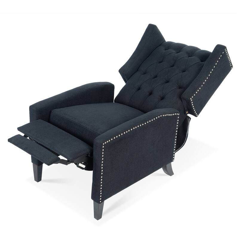 Christopher Knight Home Upholstered Wing Back Push Recliner Chair
