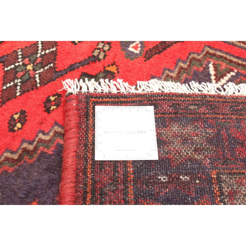 ECARPETGALLERY Hand-knotted Andelz Red Wool Rug - 4'0 x 6'2