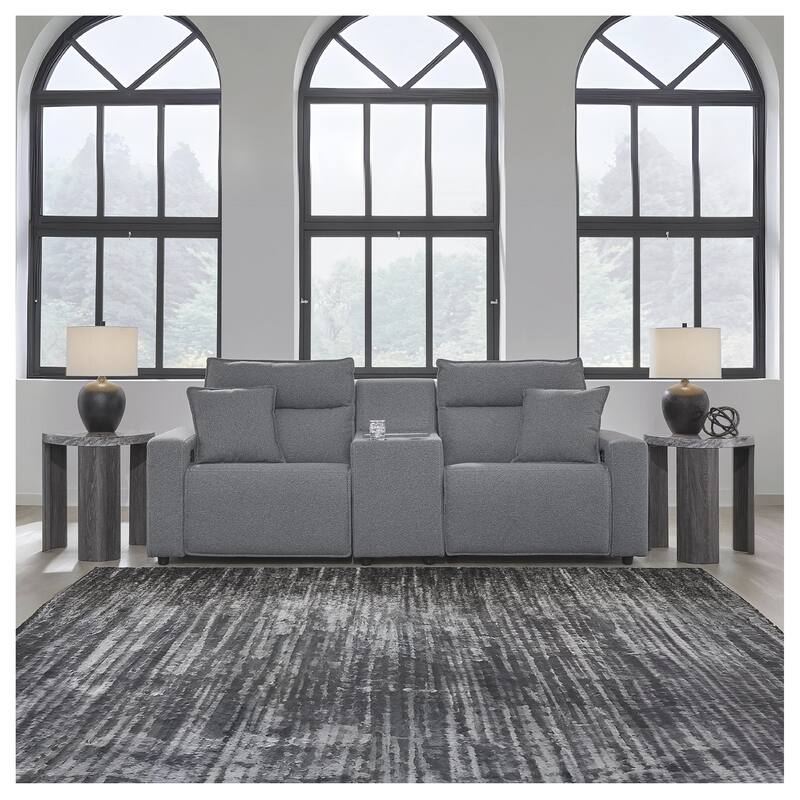 Signature Design by Ashley Modmax Gray 3-Piece Power Reclining Sectional - 100" W x 41" D x 41" H - Gray