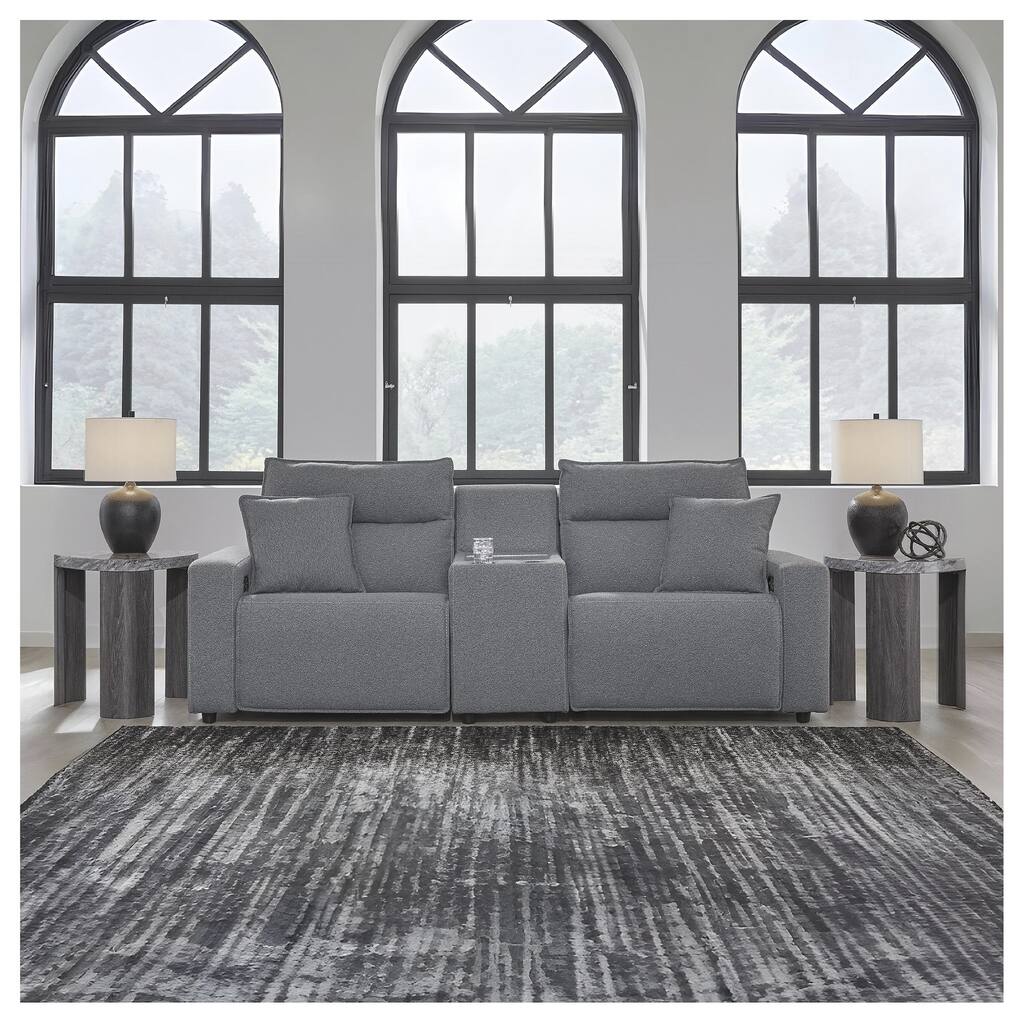 Signature Design by Ashley Modmax Gray 3-Piece Power Reclining Sectional - 100" W x 41" D x 41" H