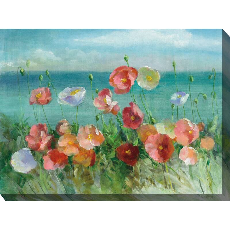 Seaside Poppies All Weather Outdoor Wall Décor